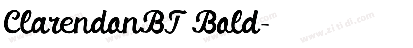 ClarendonBT Bold字体转换